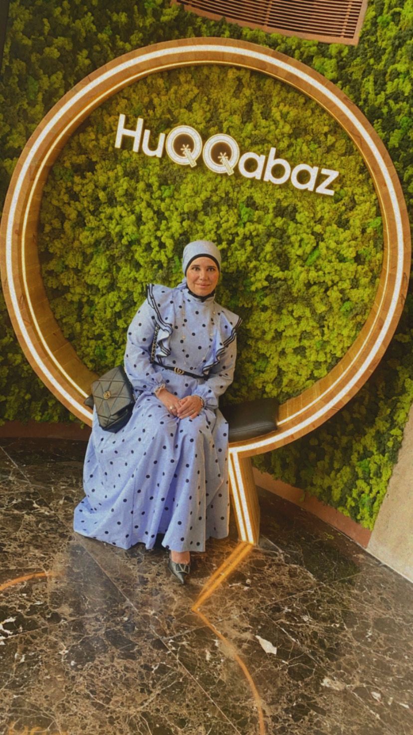 Muslimaware blue ruffle dress