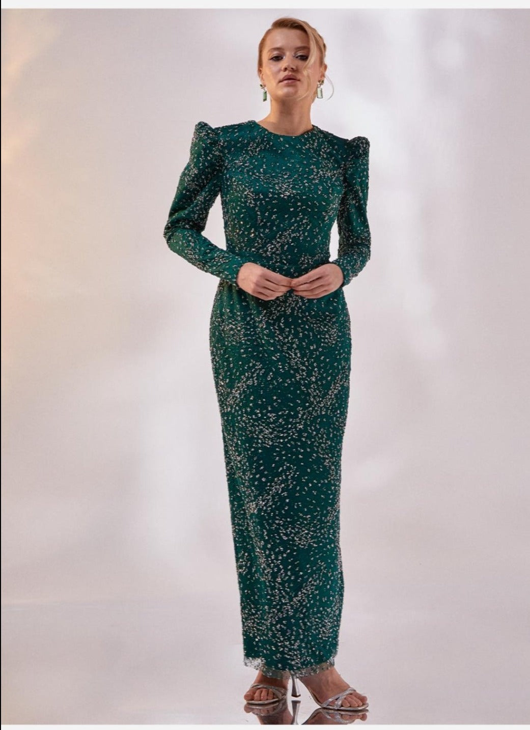 Tiara Sleeve Evening Dress 260840-84