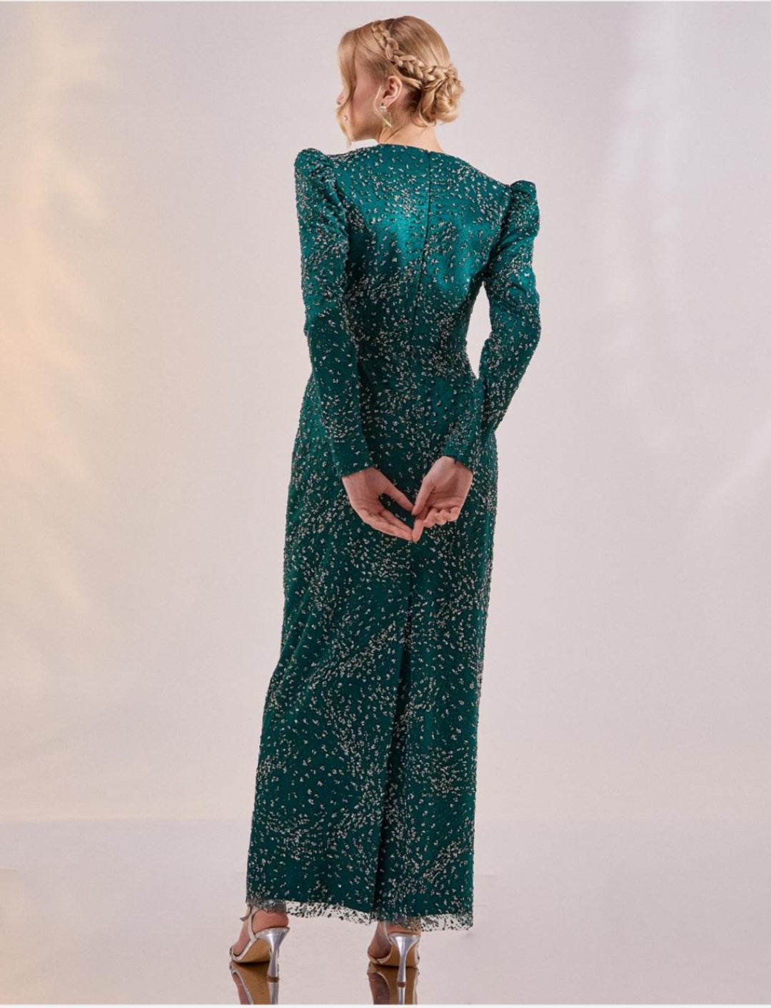 Tiara Sleeve Evening Dress 260840-84