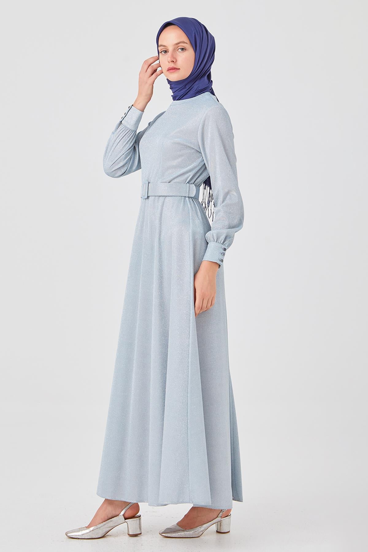 Doque Evening Dress-Blue