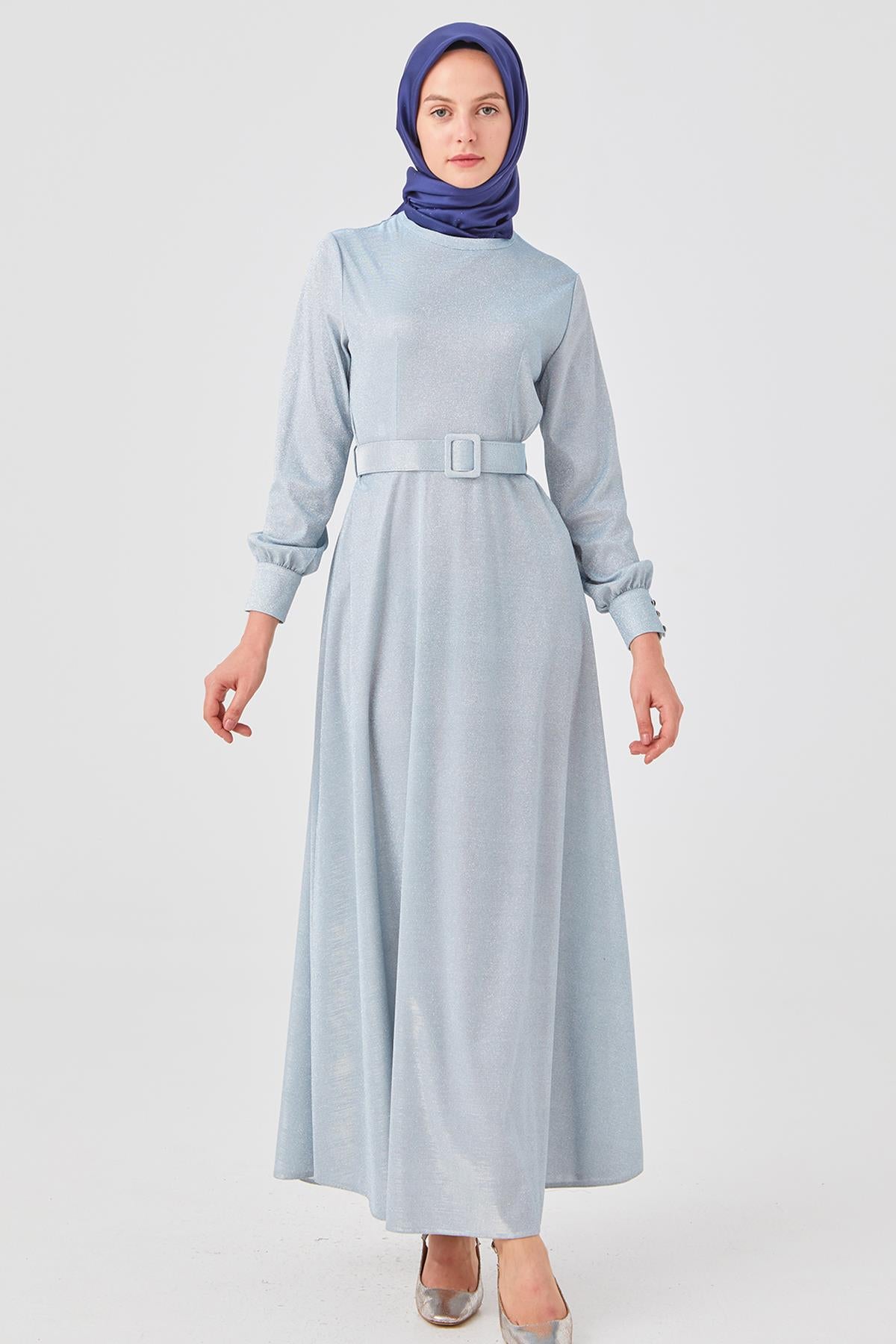 Doque Evening Dress-Blue