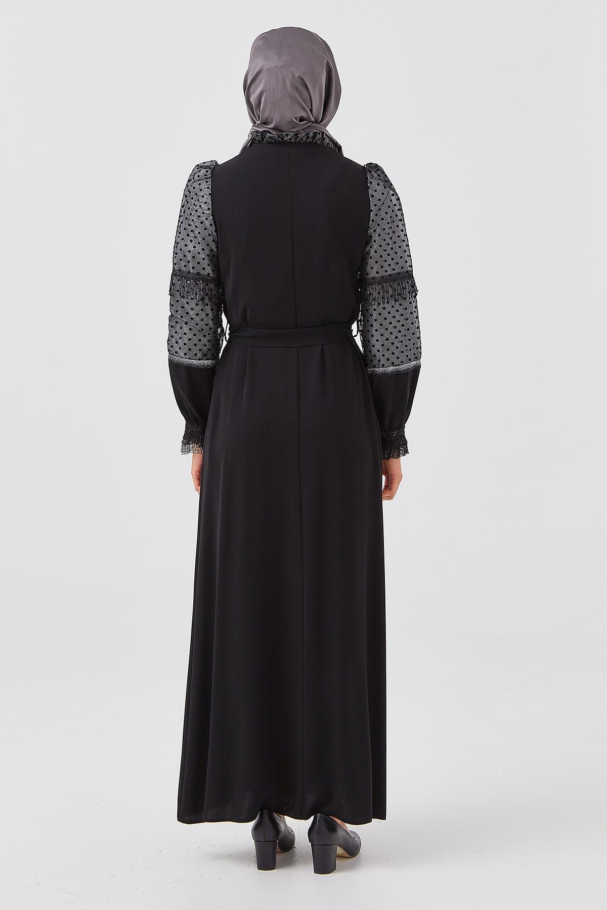 Vivencia Long Dress-Black