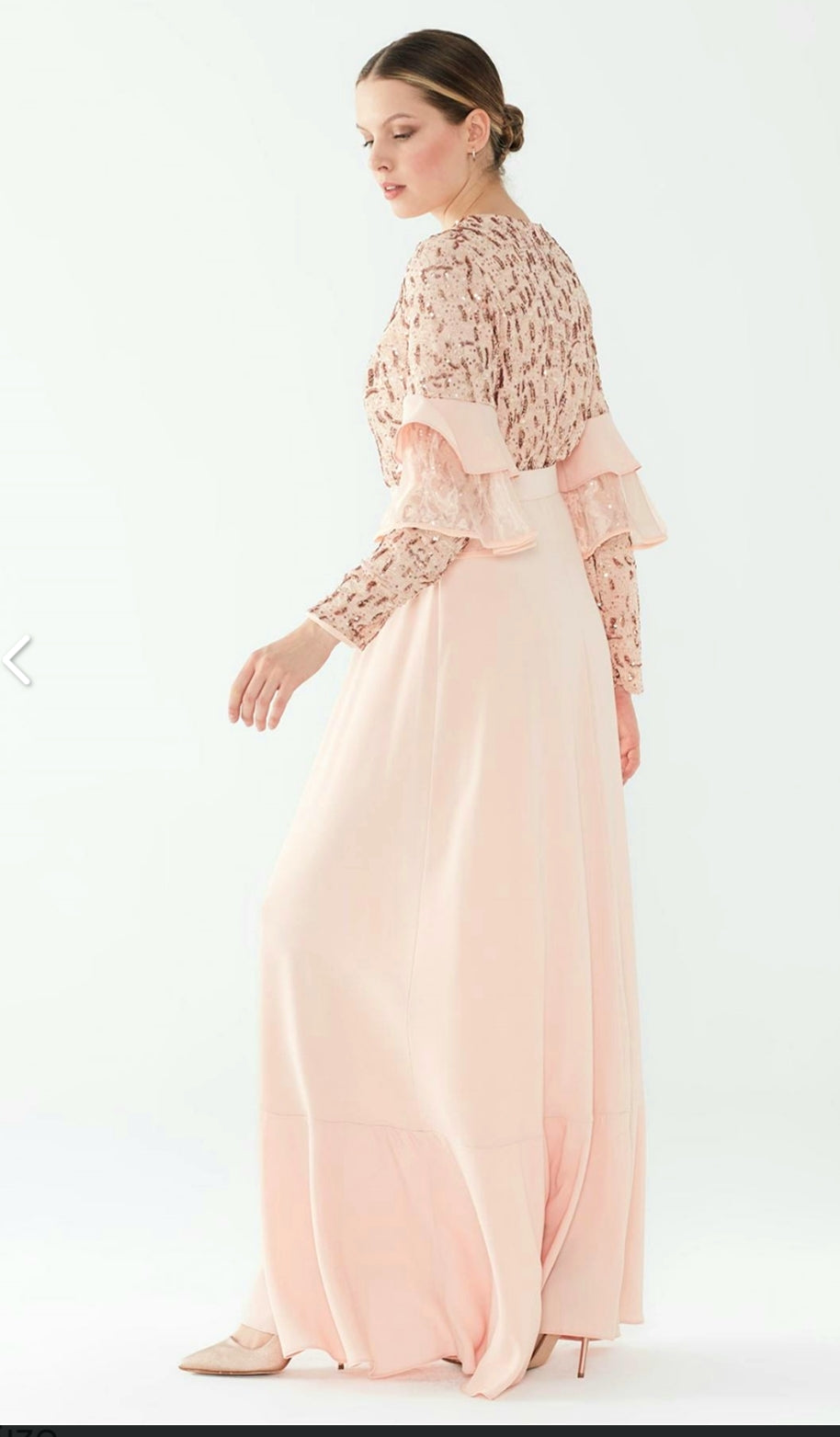 Long Evening Dress with belt