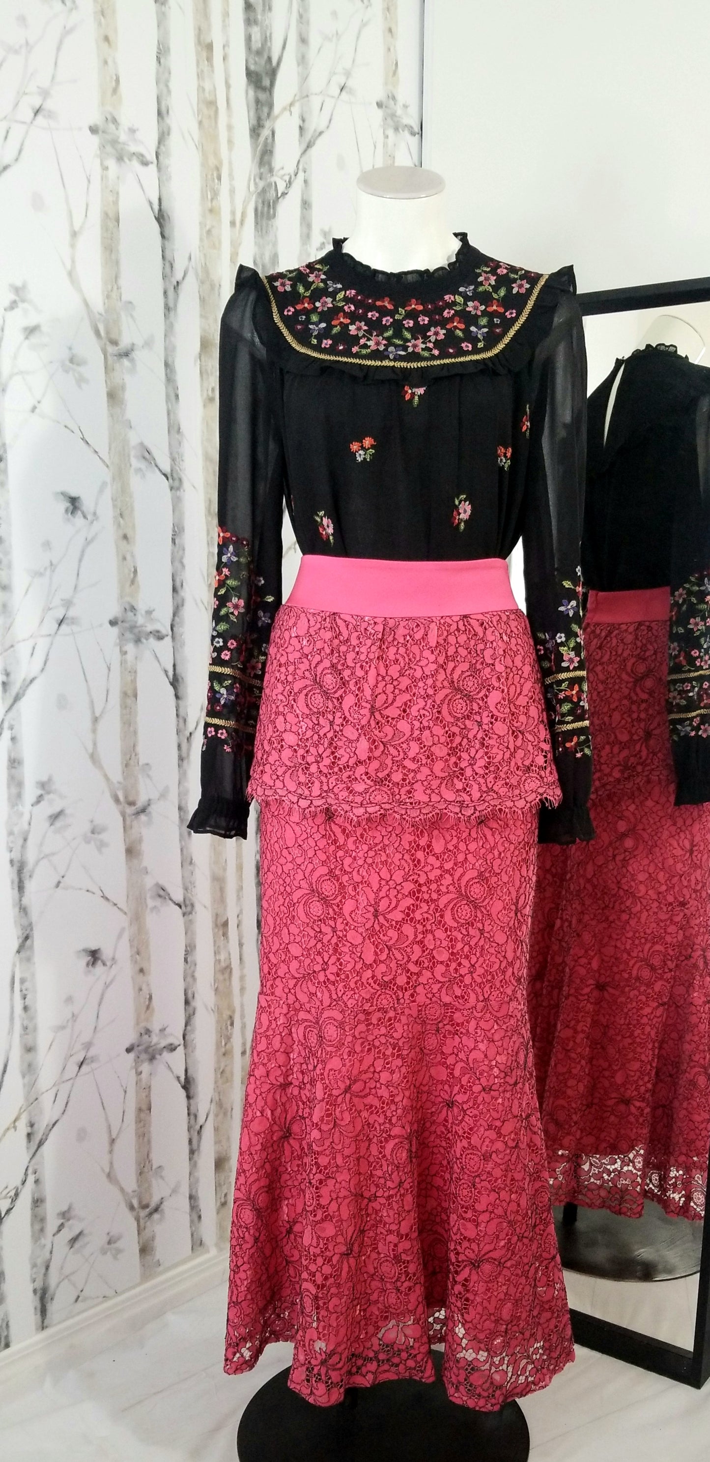Long Lace Skirt