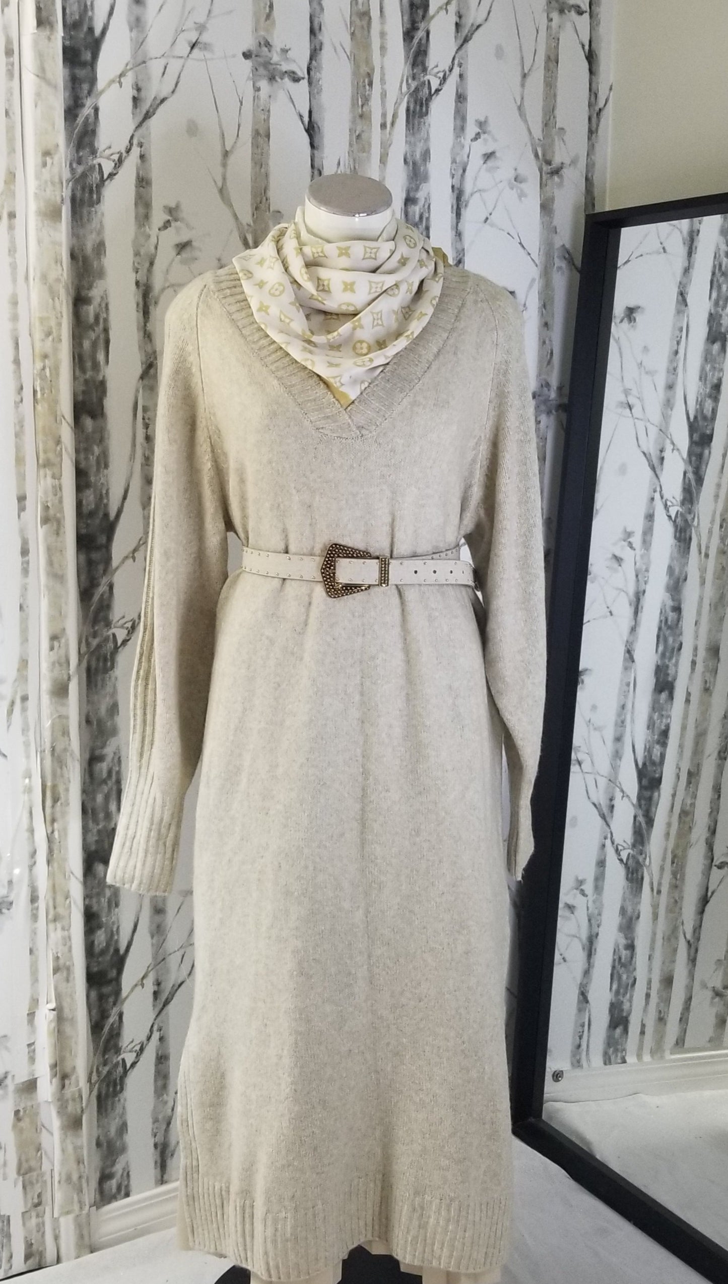 Long sweater dress
