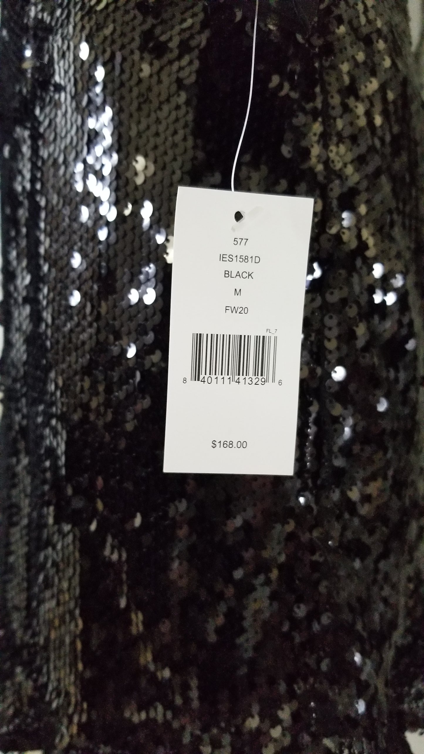 En Saison Off-The-Shoulder Organza Sequin Mini Dress