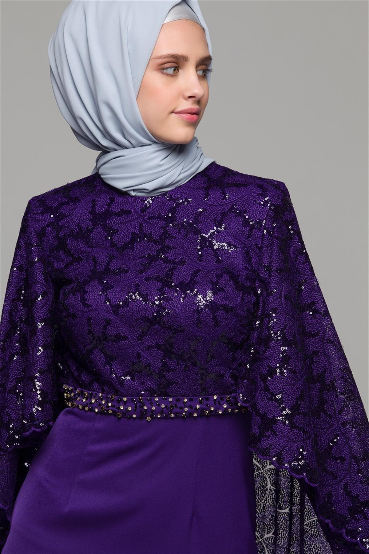 Armine Evening Dress-Cape