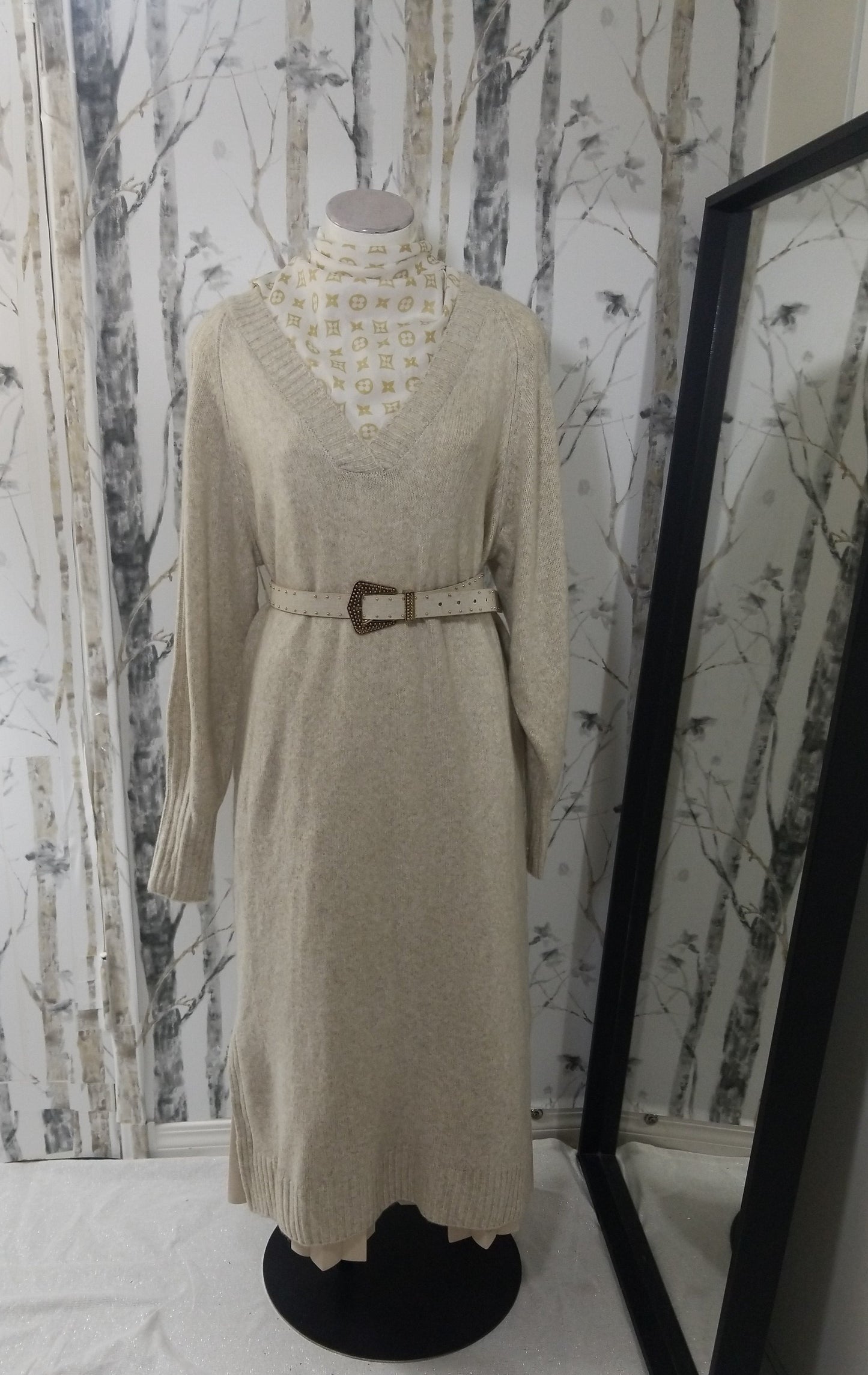 Long sweater dress