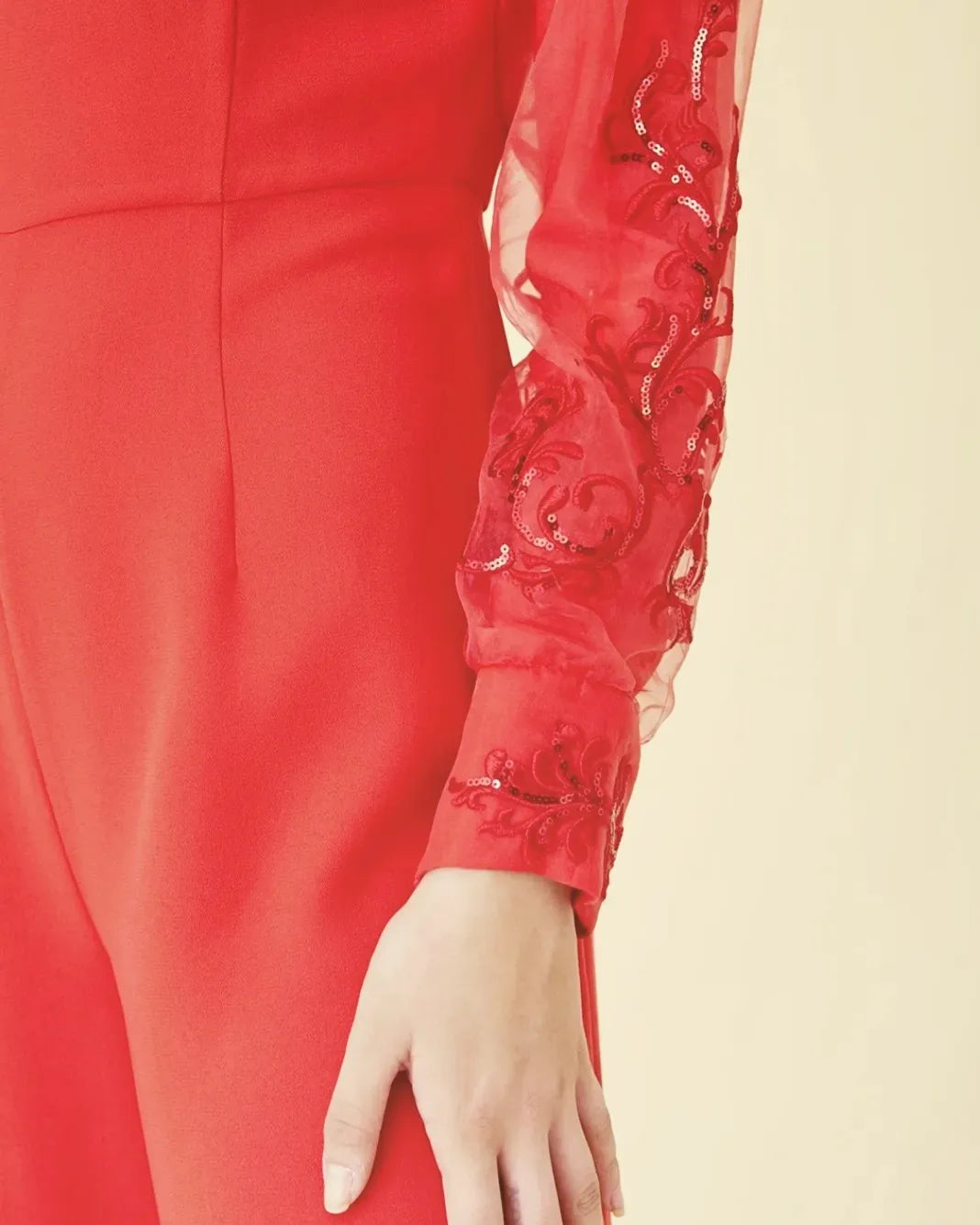 Wide leg Long sleeve Jumpsuit