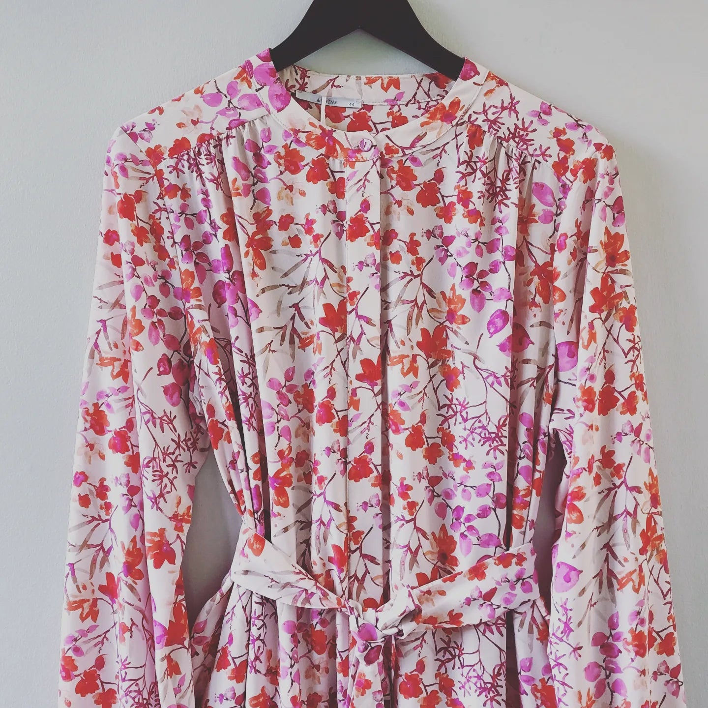 Armine floral shirt dress