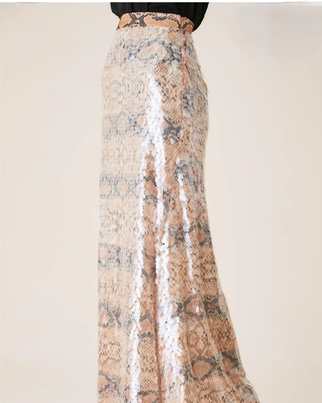 KAYRA sequin long Skirt