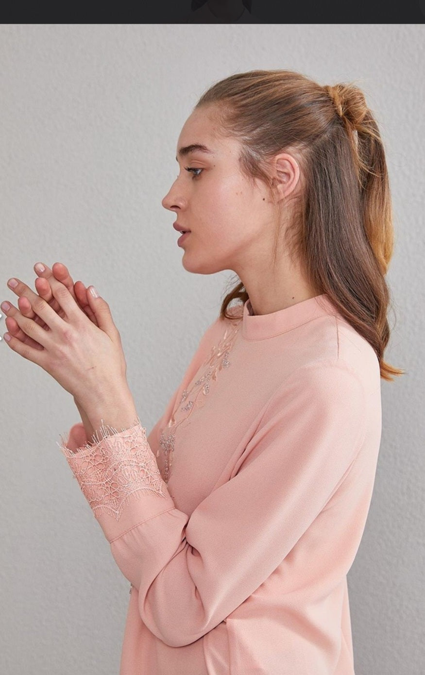 KAYRA long tunic midi dress
