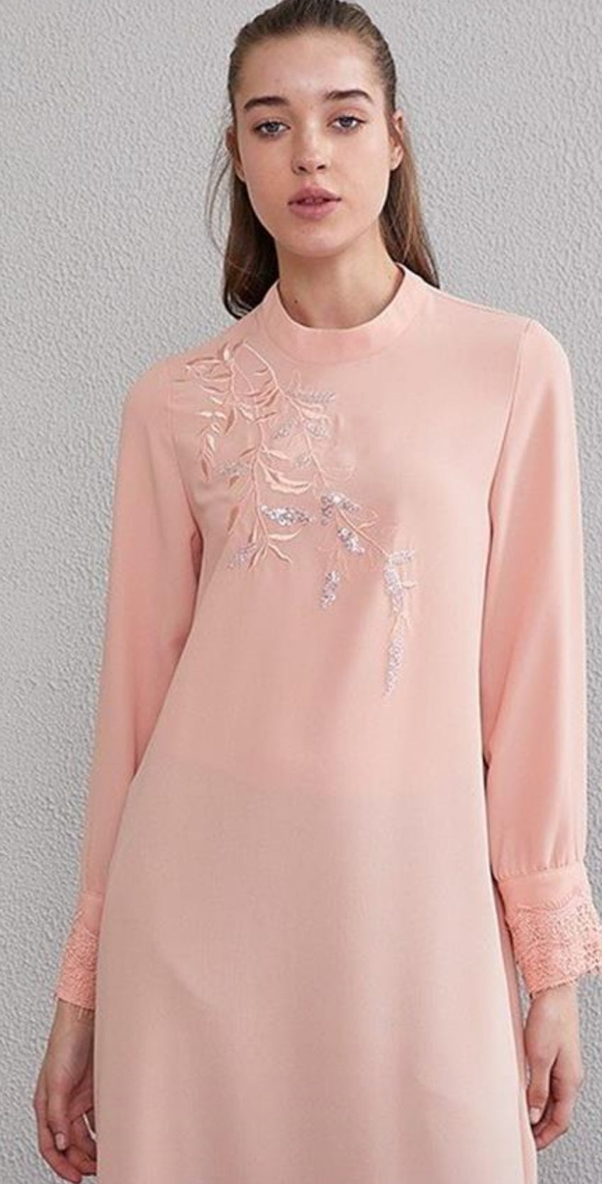 KAYRA long tunic midi dress