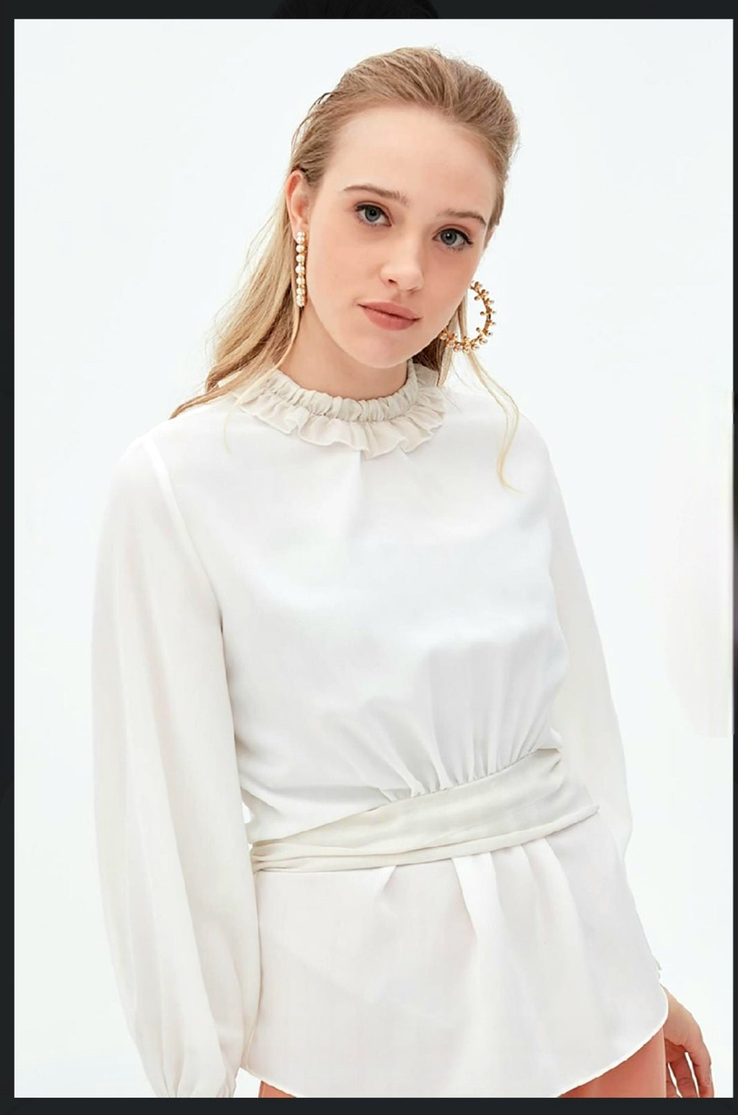 Kayra Tie Waist Blouse