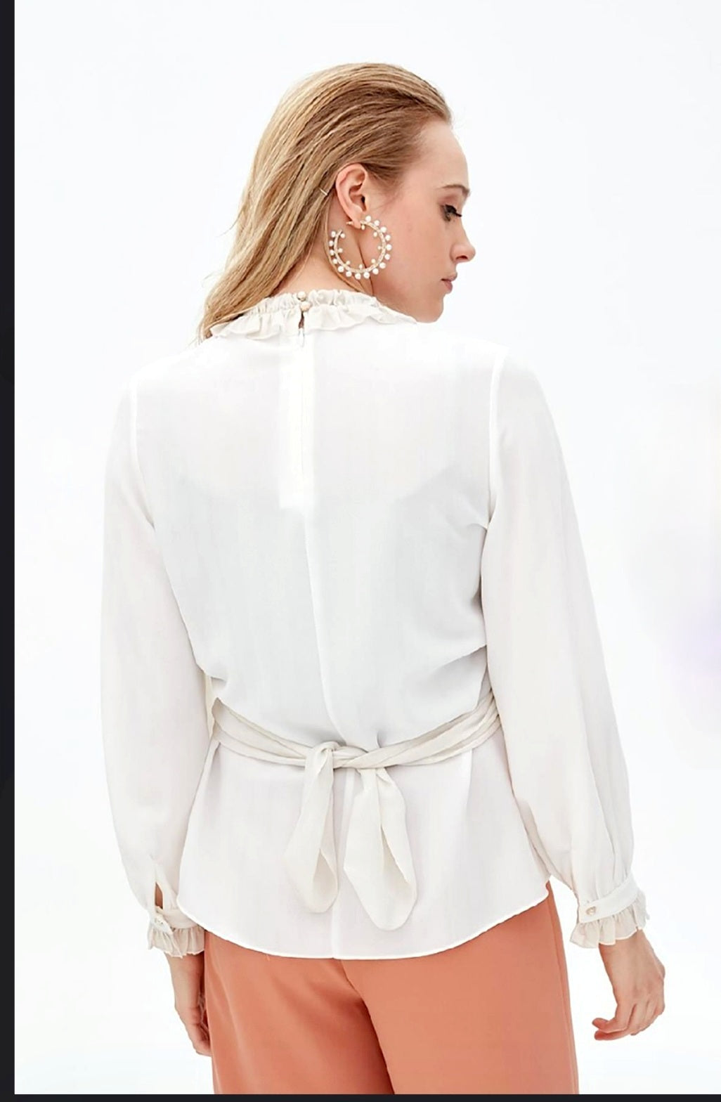 Kayra Tie Waist Blouse