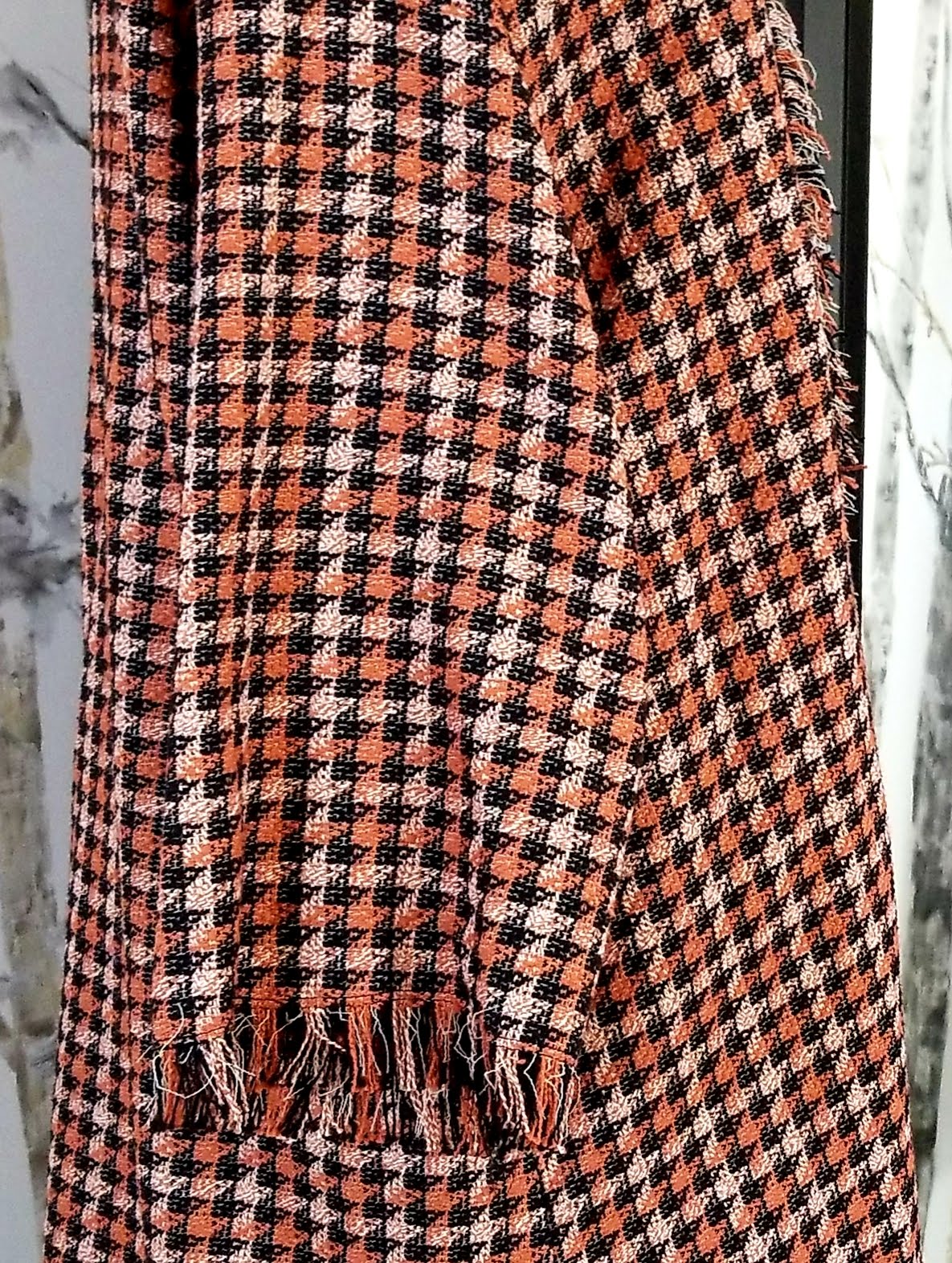 Tweed Jacket With Belt