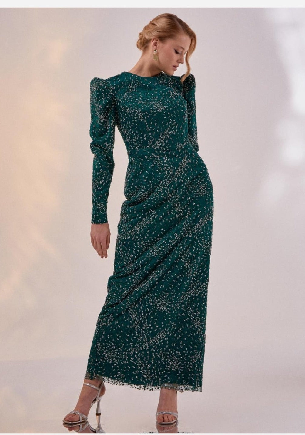 Tiara Sleeve Evening Dress 260840-84