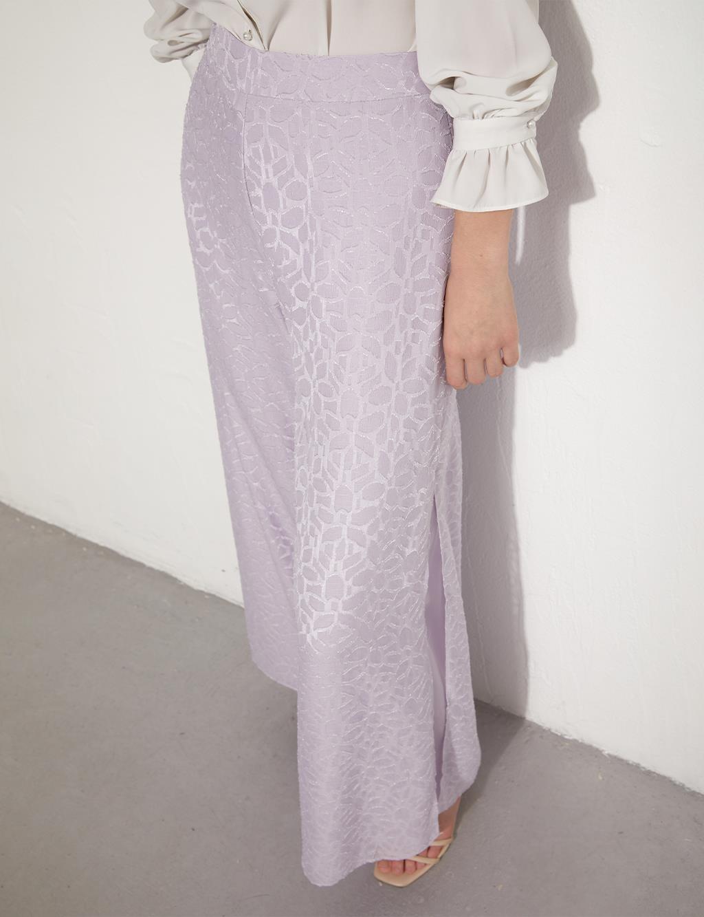 Kayra Wide Legs Lined Pant Lilac