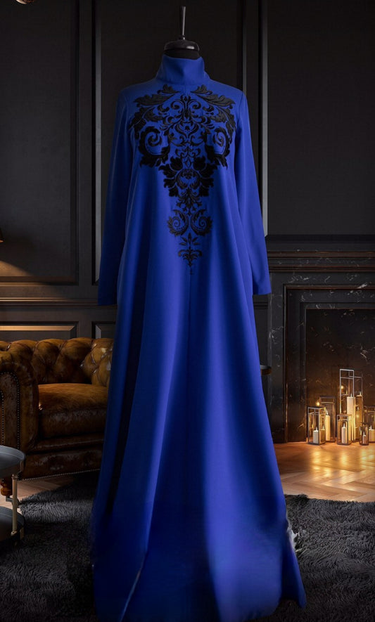 DIADEMA MISTY BLUE Long Dress