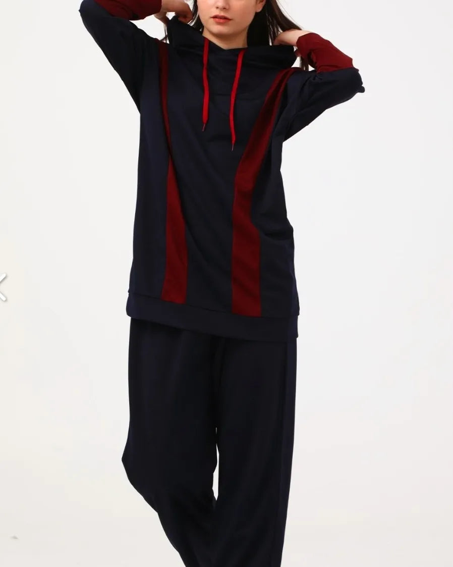 Nassah Suit-Navy Blue