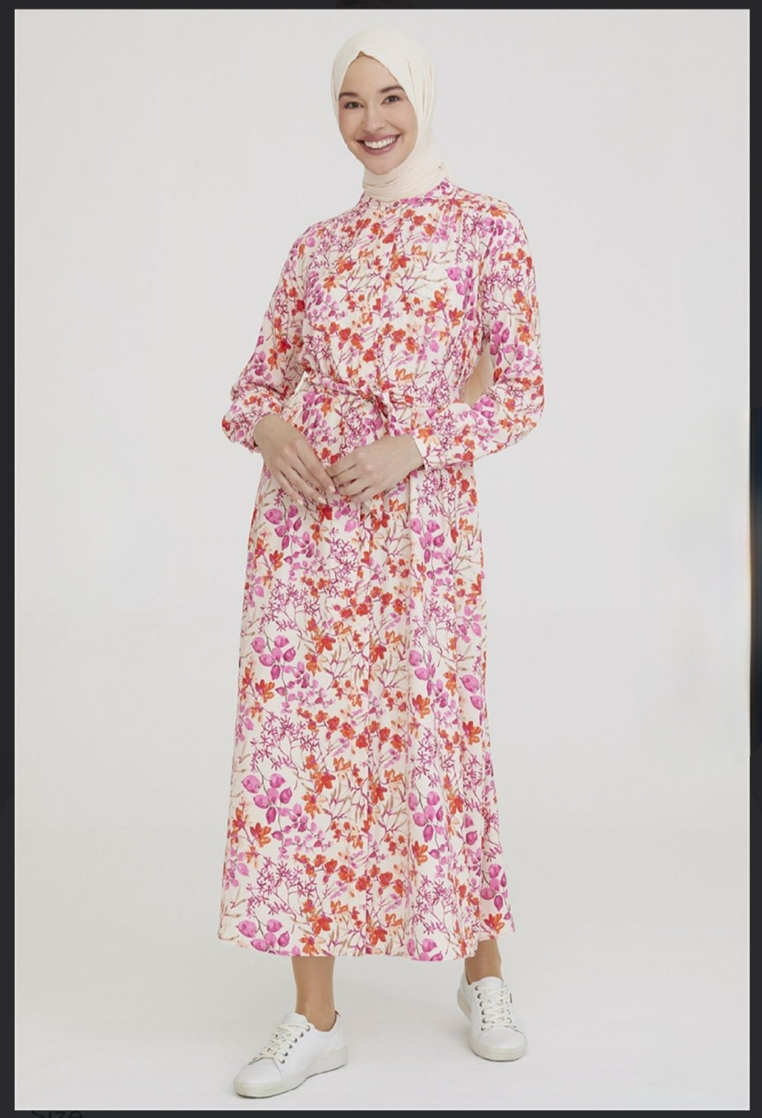 Armine floral shirt dress