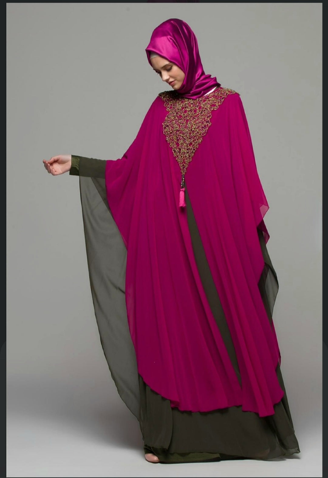 Armine Sequin Abaya Dress Two pieces